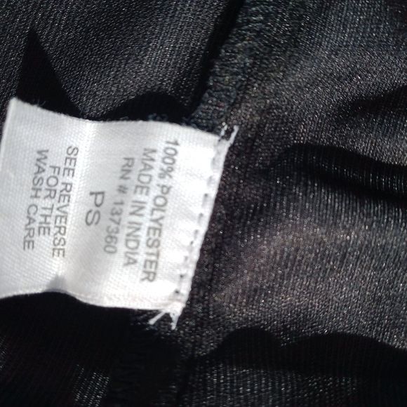 TRULY 4 YOU Petite Polka Dot Black & Grey Skirt w/ Elastic Waist & Belt Size PS - Picture 6 of 6